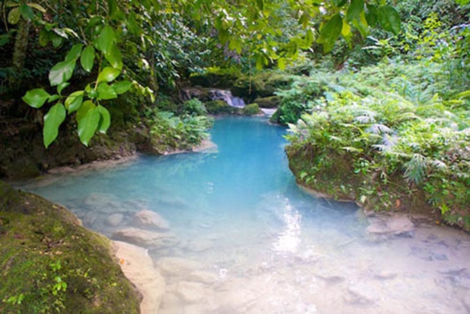 Stream running to the Blue Hole