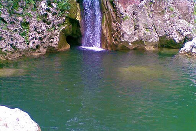 Mountain-River-Cave-Falls