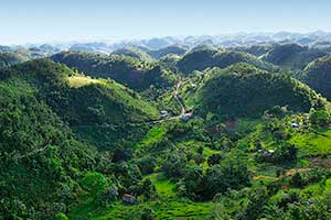 Blue Mountains in Jamaica